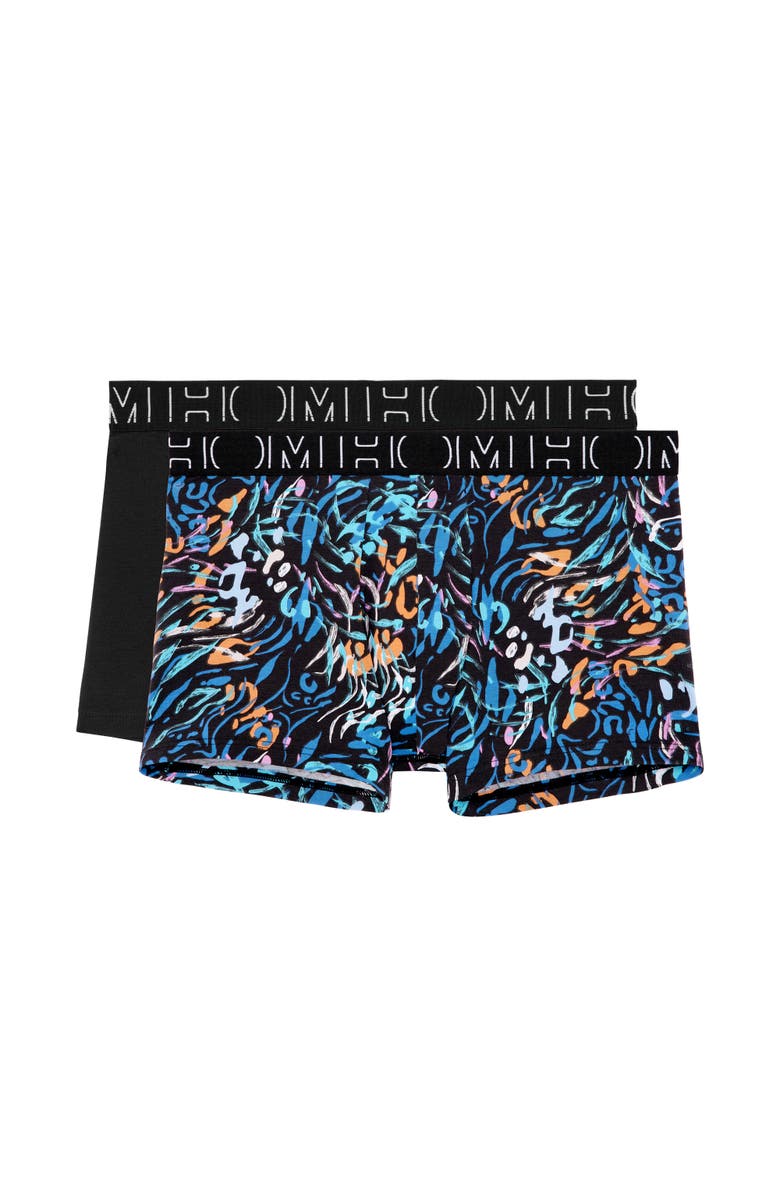 HOM Vassily #2 Boxer Briefs 2-Pack, Main, color, Black/Multicolor Print