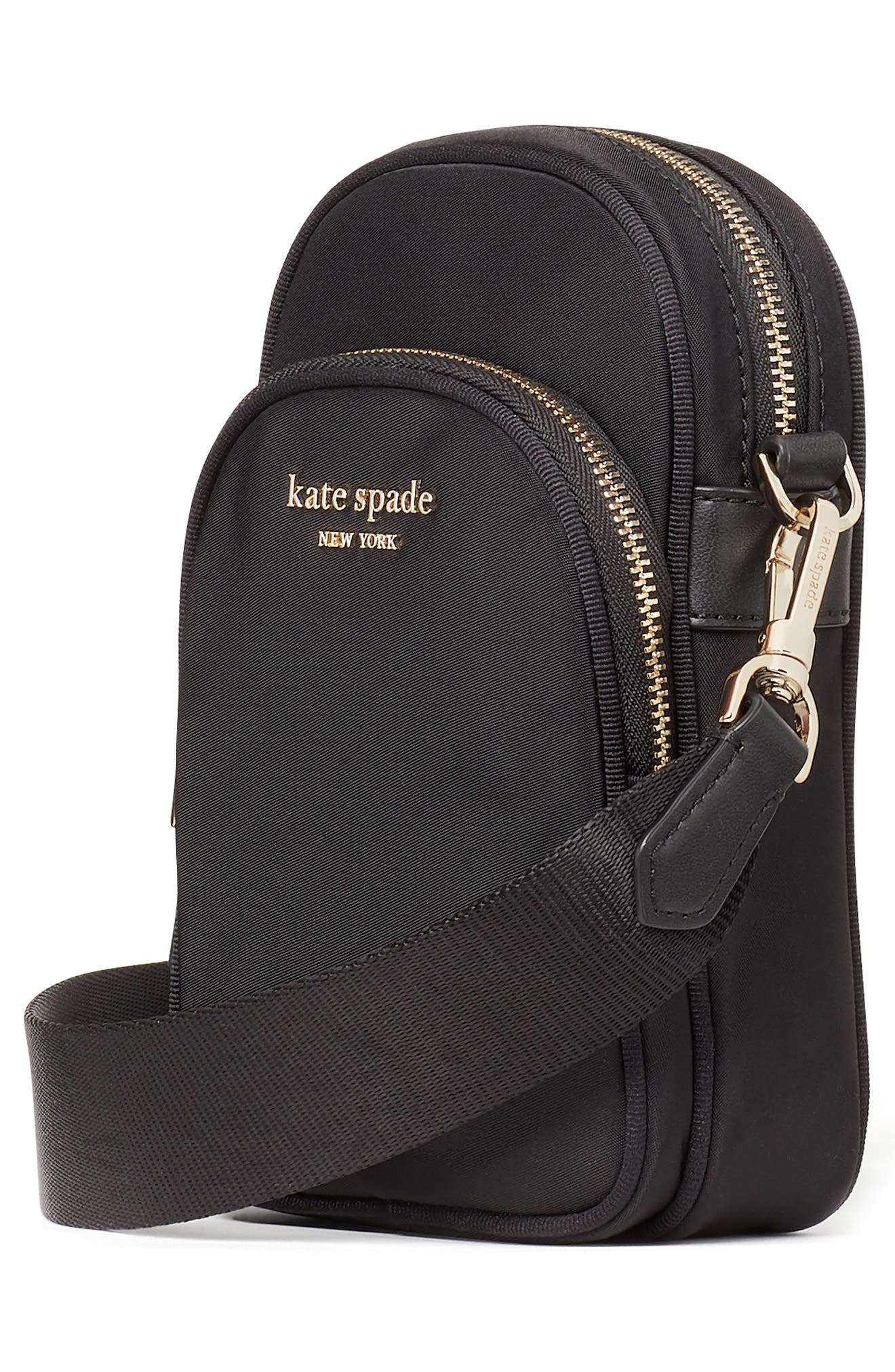 Kate Spade New York sam the little better nylon north & south phone crossbody bag, Alternate, color, 