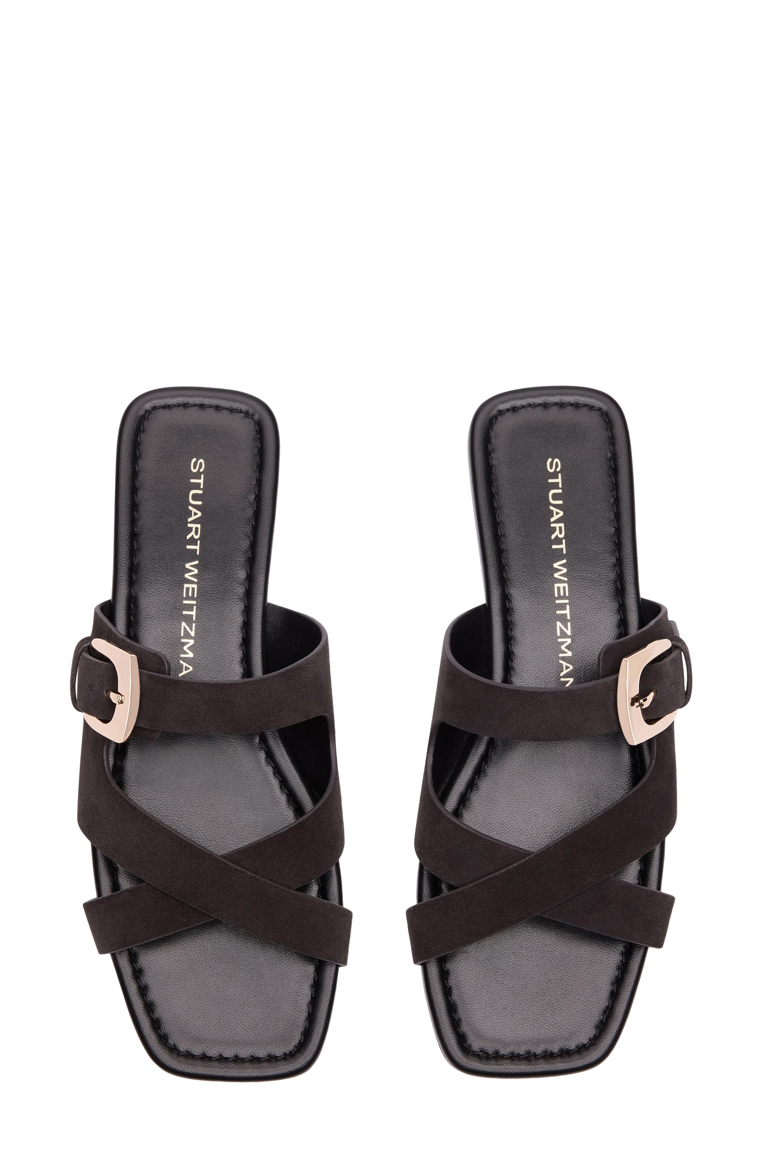 Stuart Weitzman Sai Slide Sandal, Alternate, color, Shadow
