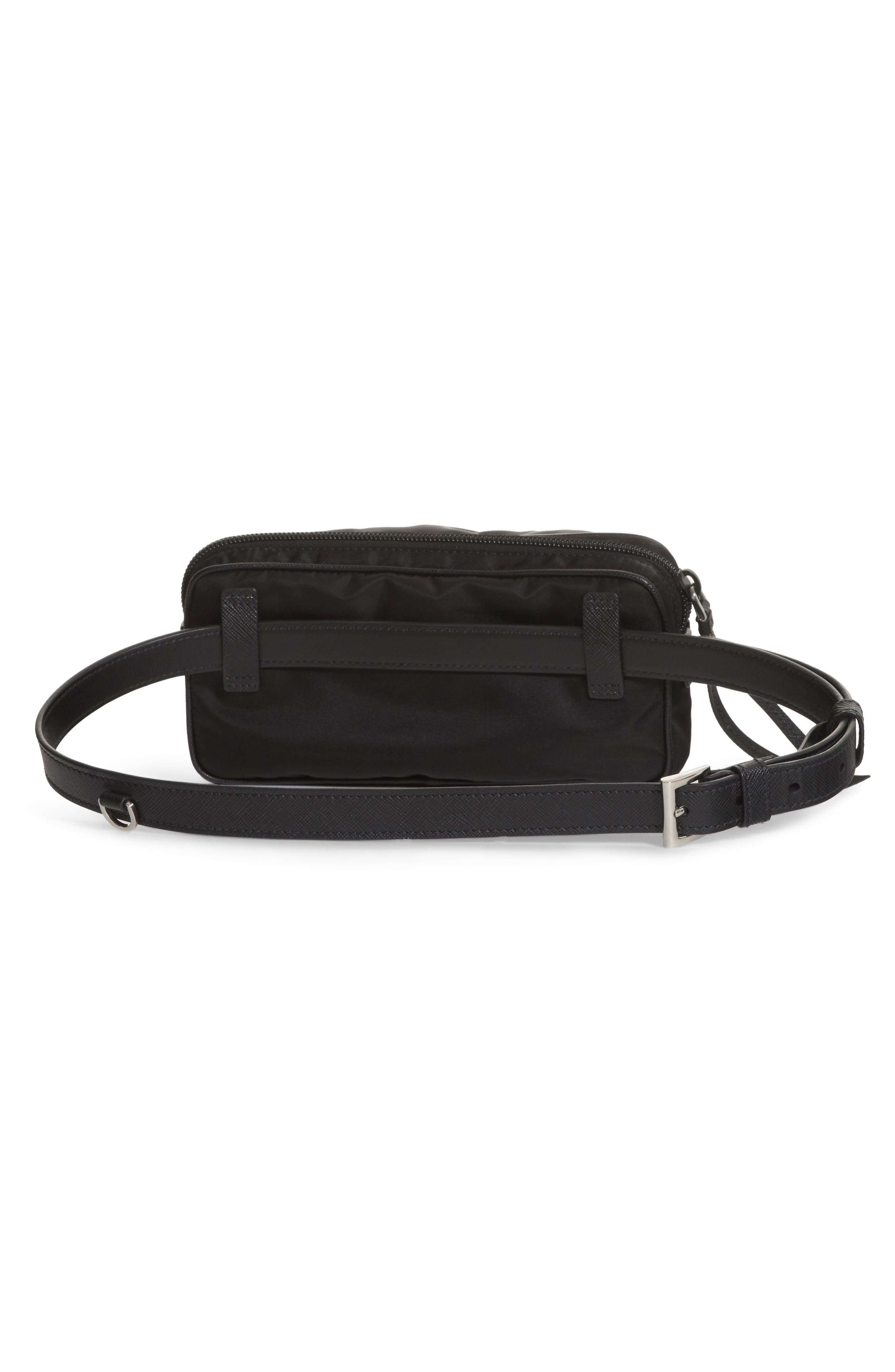 Prada Small Nylon Belt Bag, Alternate, color, 