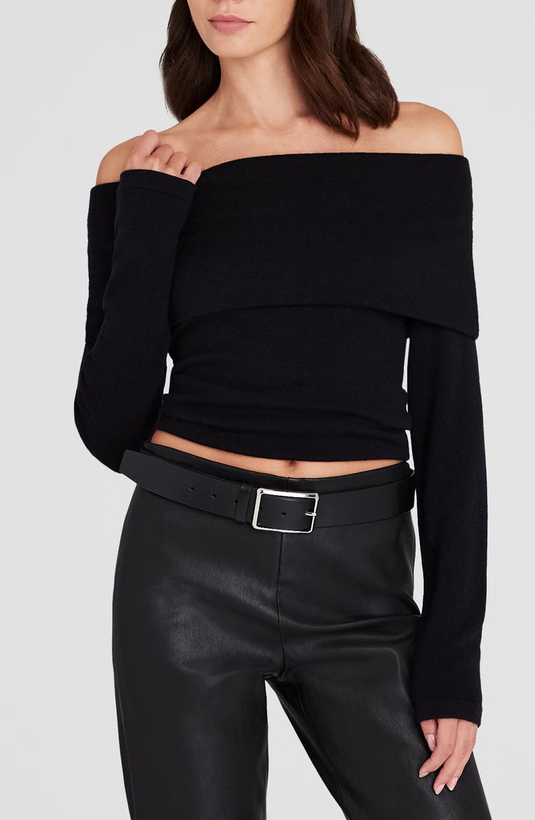 Club Monaco Off the Shoulder Cashmere Sweater, Main, color,