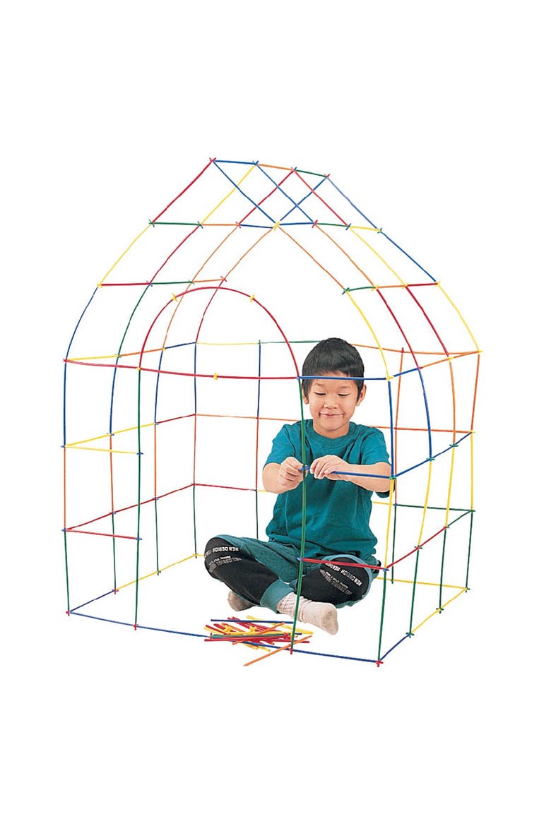 Straws and Connectors - 230 Pieces, Alternate, color, Multicolored