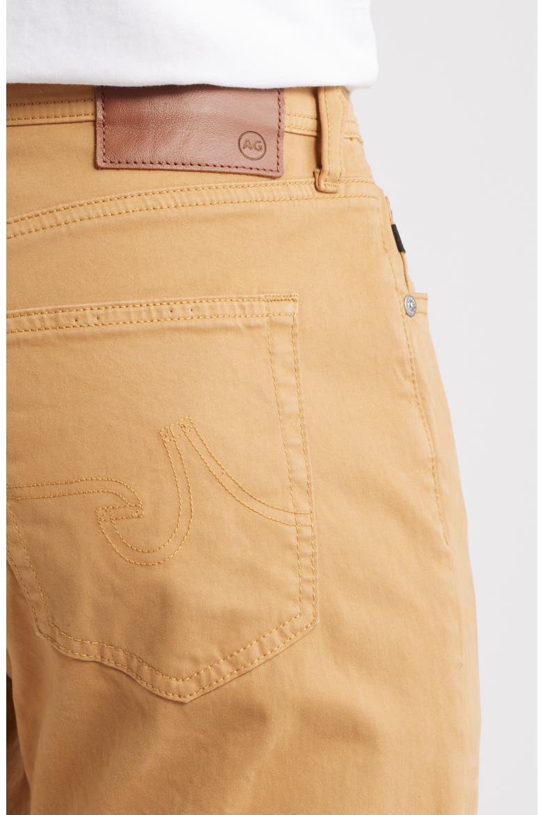 Everett Stretch Sateen Slim Straight Pants, Alternate, color, GOLDEN HICKORY