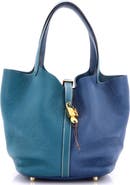 Pre-Owned Hermes Picotin Lock Bag Bicolor Clemence MM