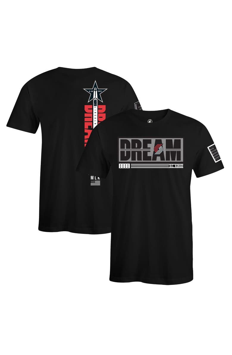 FISLL Unisex FISLL x Black History Collection Black Portland Trail Blazers T-Shirt, Main, color, Black