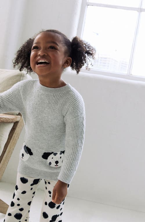 Next Kids' Graphic Sweater & Flare Leggings Set In Gray