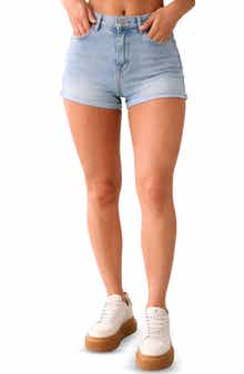 Madden Girl Binded Waistband Denim Shorts