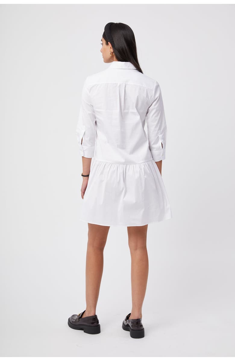 The Shirt by Rochelle Behrens The Drop Waist Shirt Dress, Alternate, color, White
