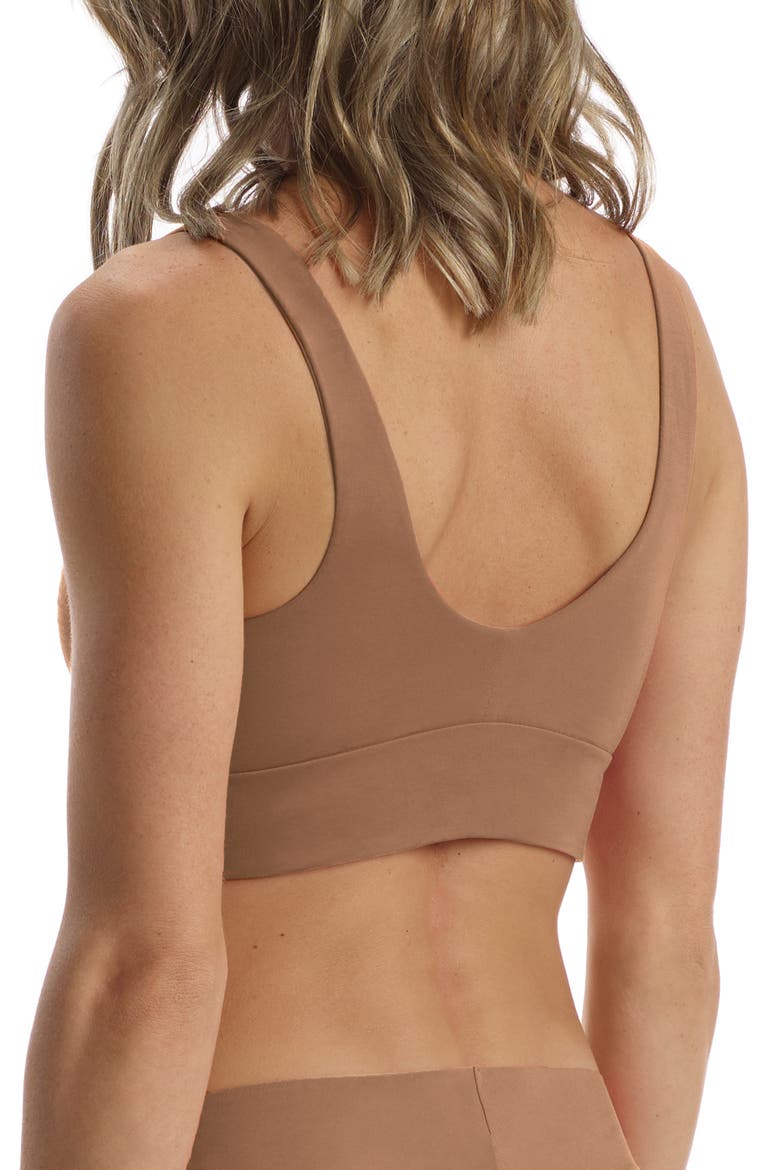 Butter Comfy Bralette, Alternate, color, TOFFEE