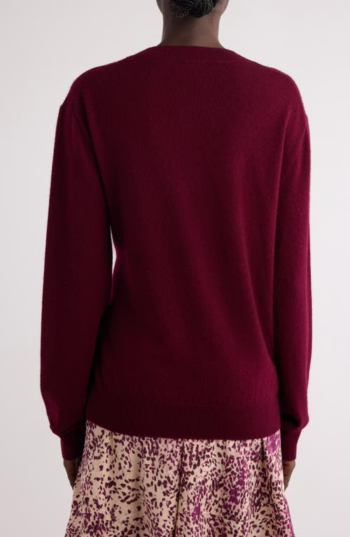 Isabel Marant Ilaria Twisted Merino Wool & Cashmere Sweater In Burgundy