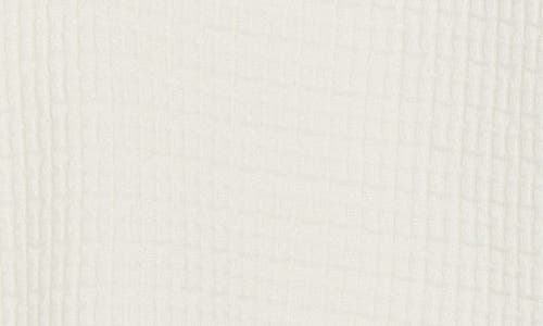 Adrianna Papell Frayed Edge Johnny Collar Polo In White