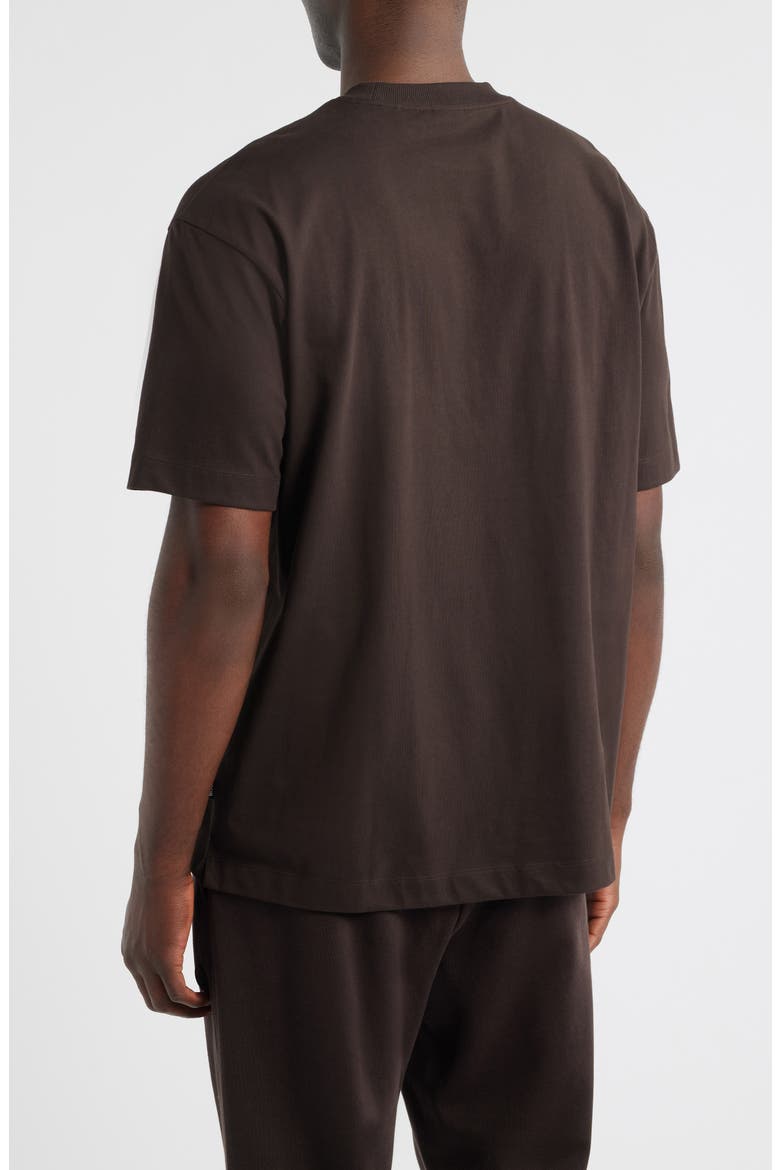 Tames Crewneck T-Shirt, Alternate, color, DARK BROWN