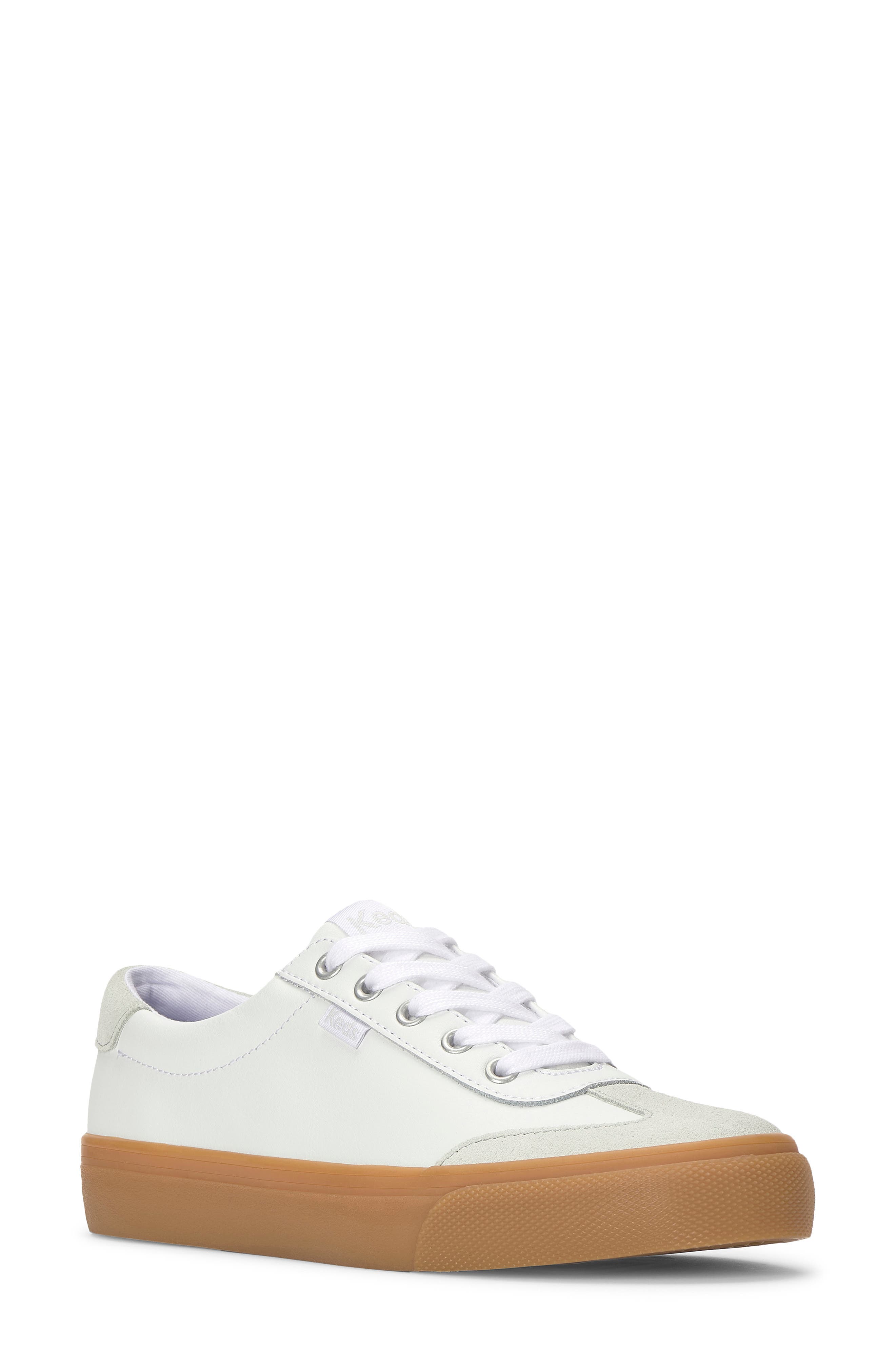 Keds<sup>®</sup> Jump Kick T-Toe Sneaker, Main, color, White/ Light