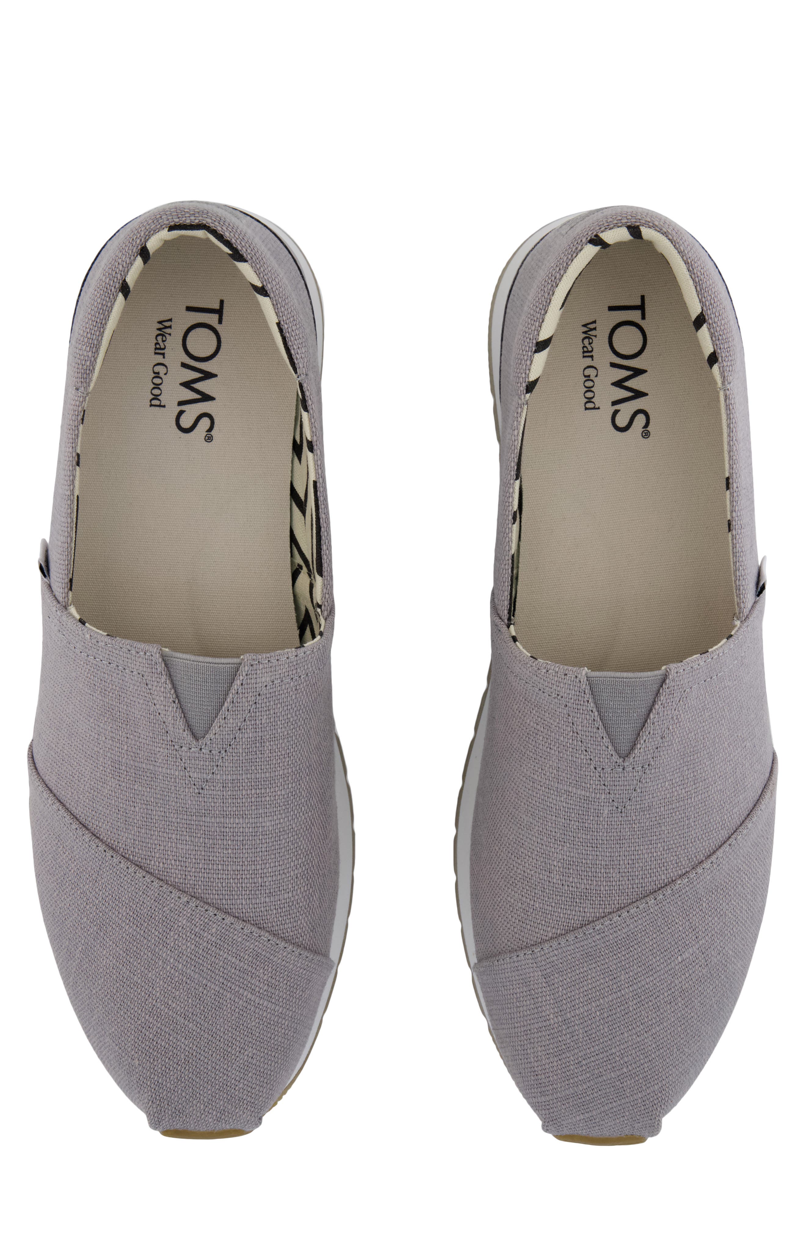 TOMS Alpargata Slip-On, Alternate, color, Grey