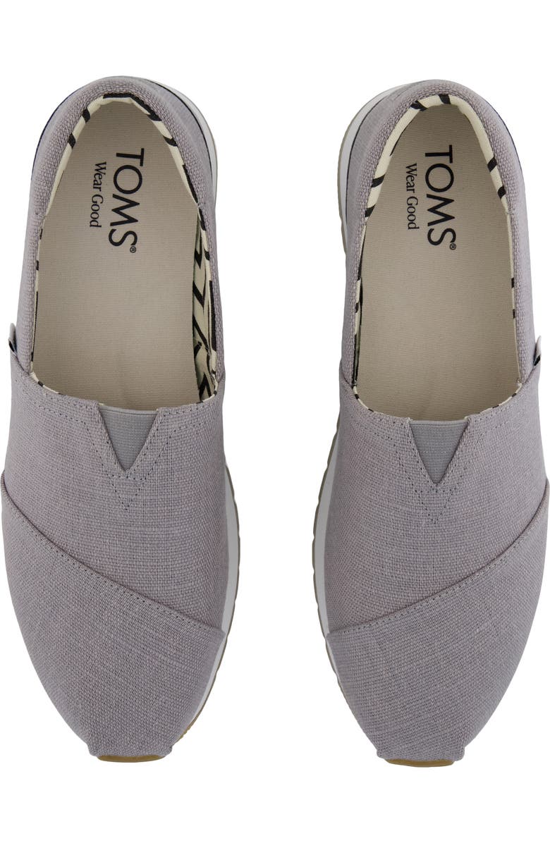 TOMS Alpargata Slip-On, Alternate, color, Grey