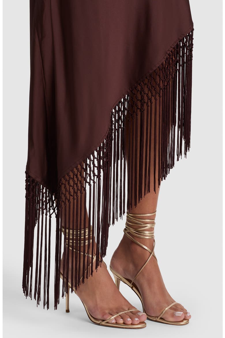 Harmony Drapey Slipdress, Alternate, color, DARK CHOCOLATE