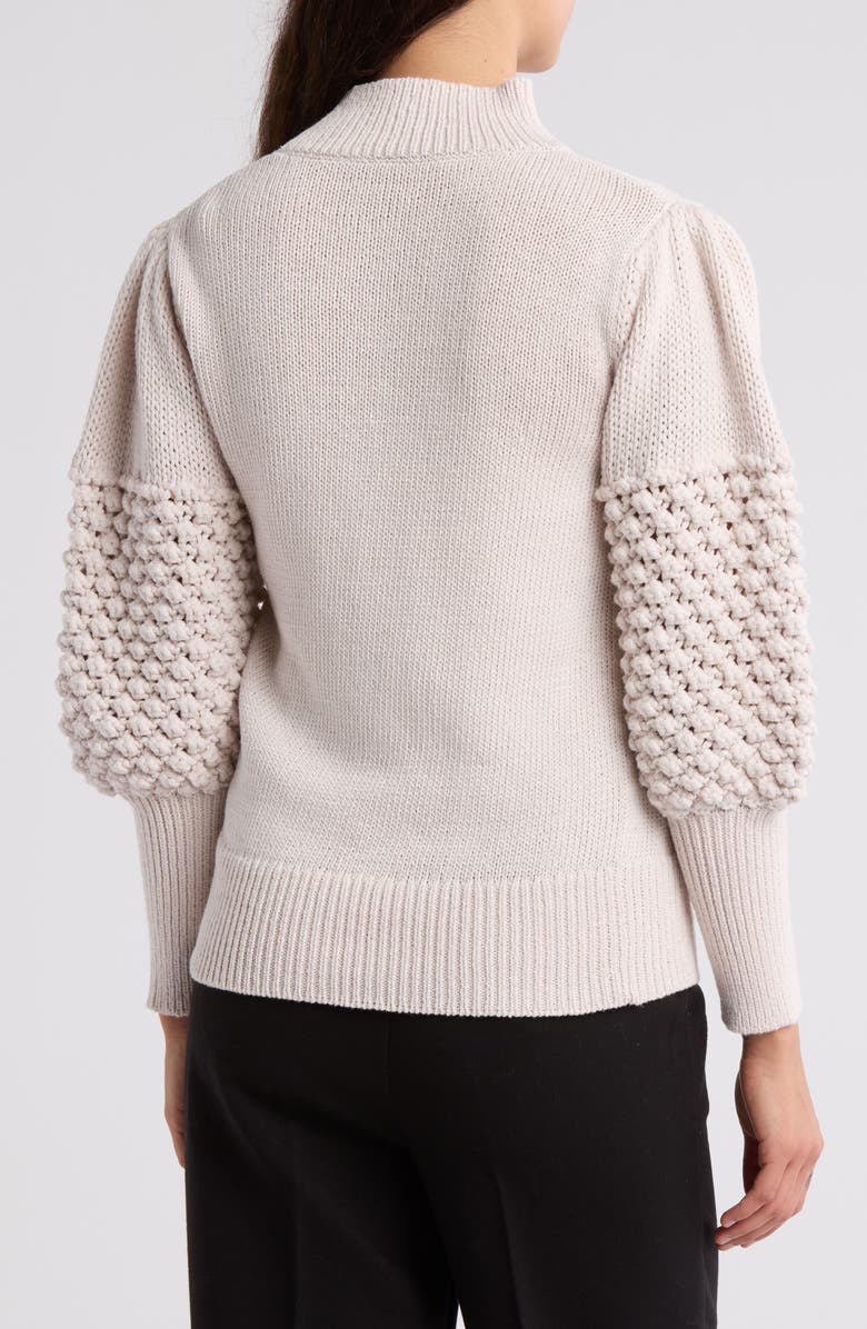 Trina Turk Bellanca Crochet Trim Sweater, Alternate, color, 