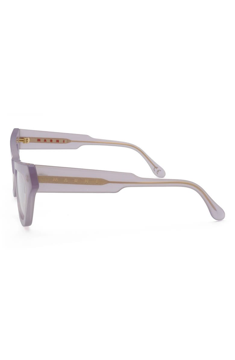 Marni 52mm Cat Eye Reading Glasses, Alternate, color, Grey