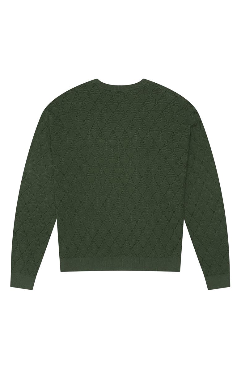 MAVRANS Open Stitch Sweater, Alternate, color, Green