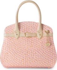 Brahmin Rosetta Embossed Leather Satchel