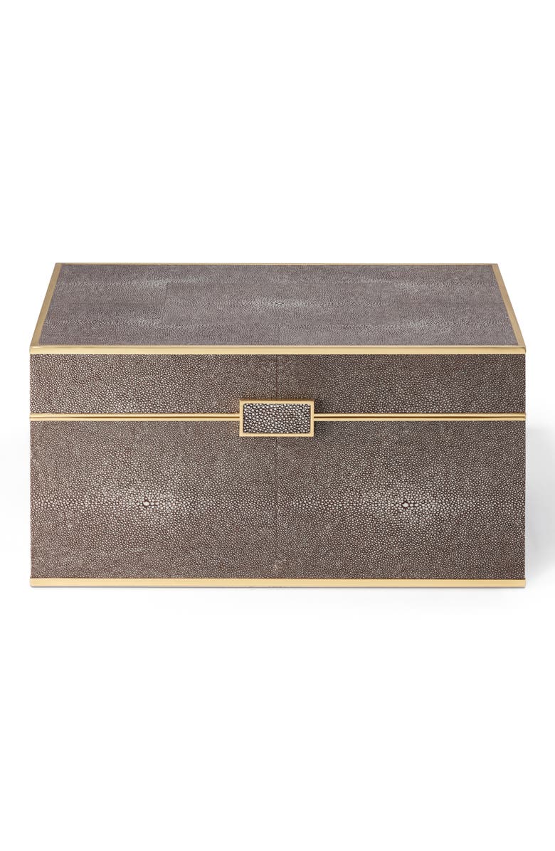 Aerin Classic Faux Sagreen Bar Tool Set, Alternate, color, Chocolate