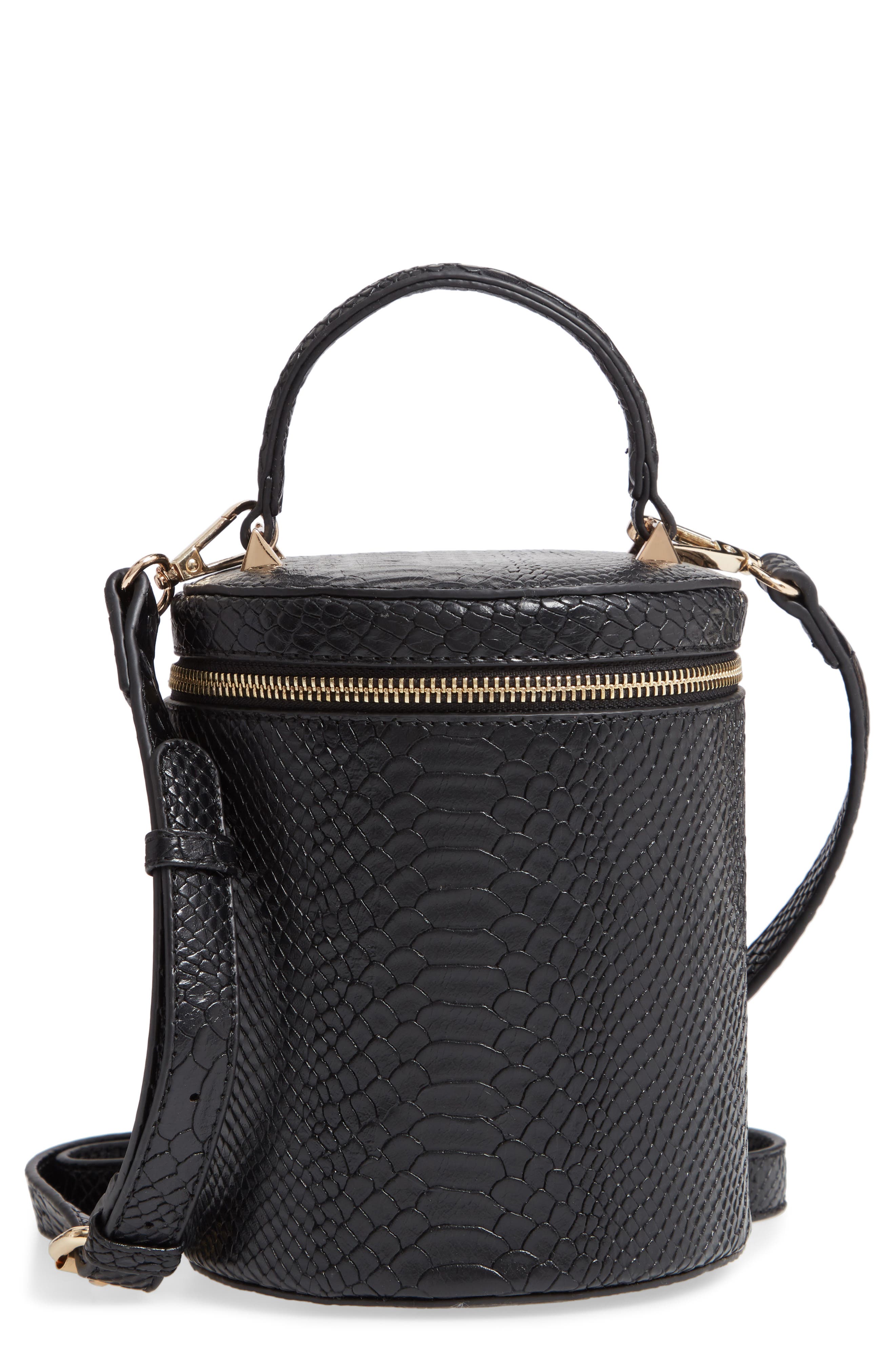 Jules Kae Marion Snake Embossed Bucket Bag, Main, color, 