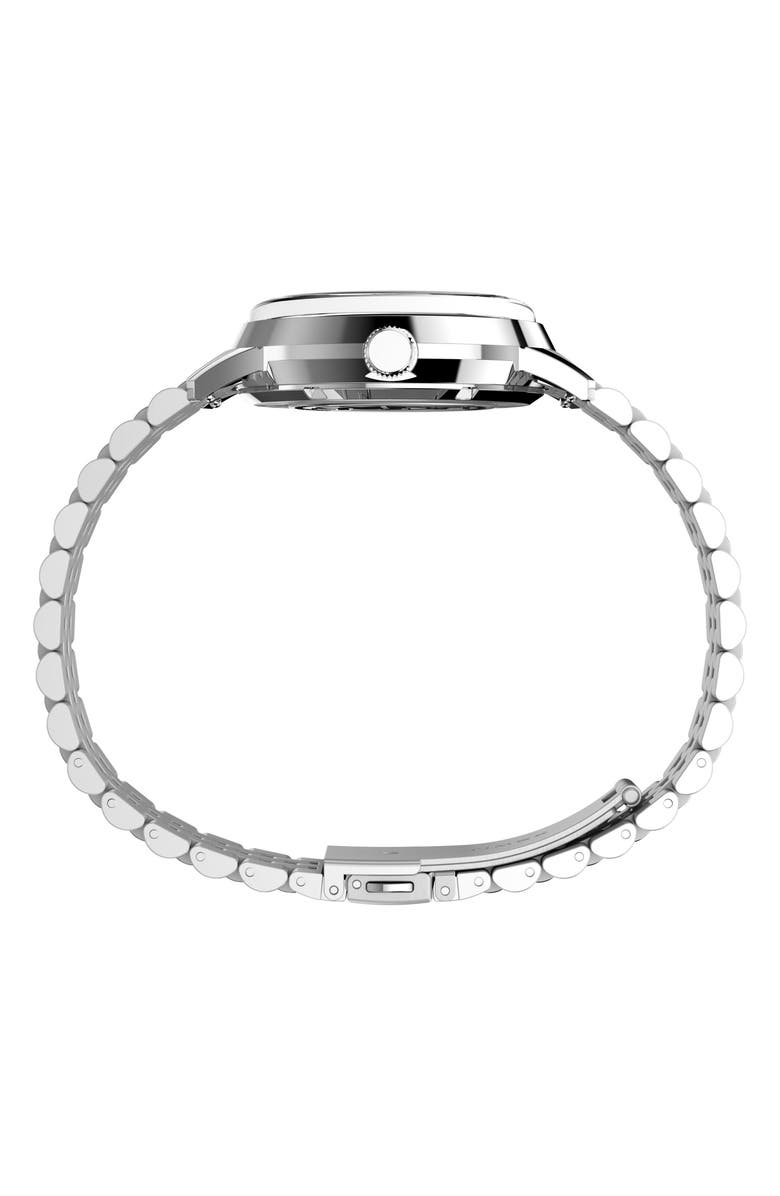 Timex<sup>®</sup> x Peanuts Marlin<sup>®</sup> 75th Anniversary Edition Automatic Bracelet Watch, 40mm, Alternate, color, Silver-Tone