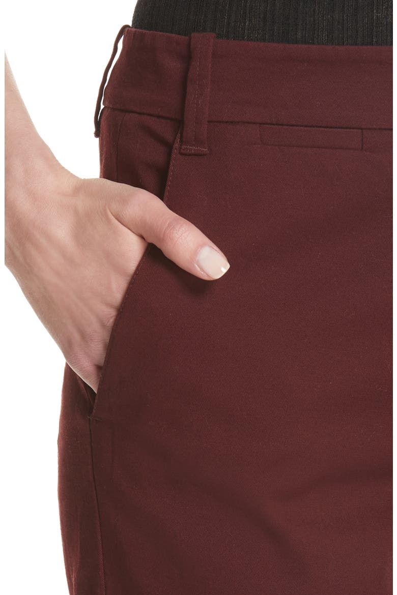 Coin Pocket Chino Pants, Alternate, color, BLACK CHERRY