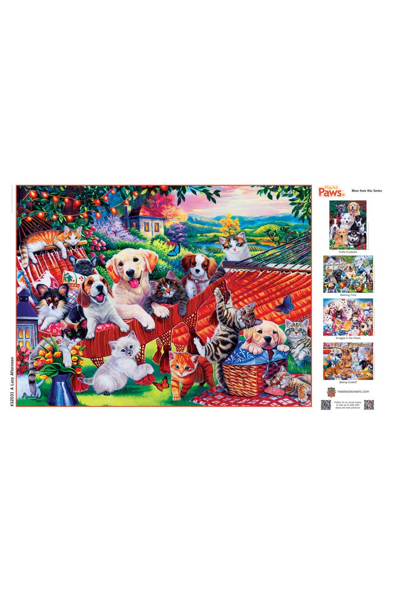 A Lazy Afternoon 300 Piece Jigsaw Puzzle, Alternate, color, Multicolor