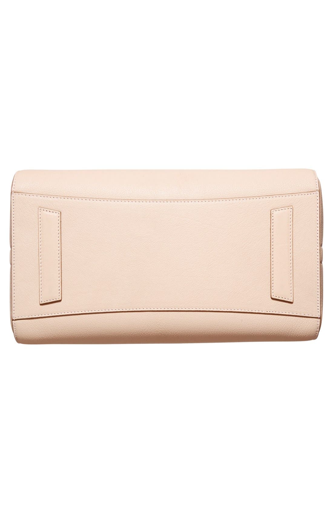 'Medium Antigona' Sugar Leather Satchel, Alternate, color, NUDE