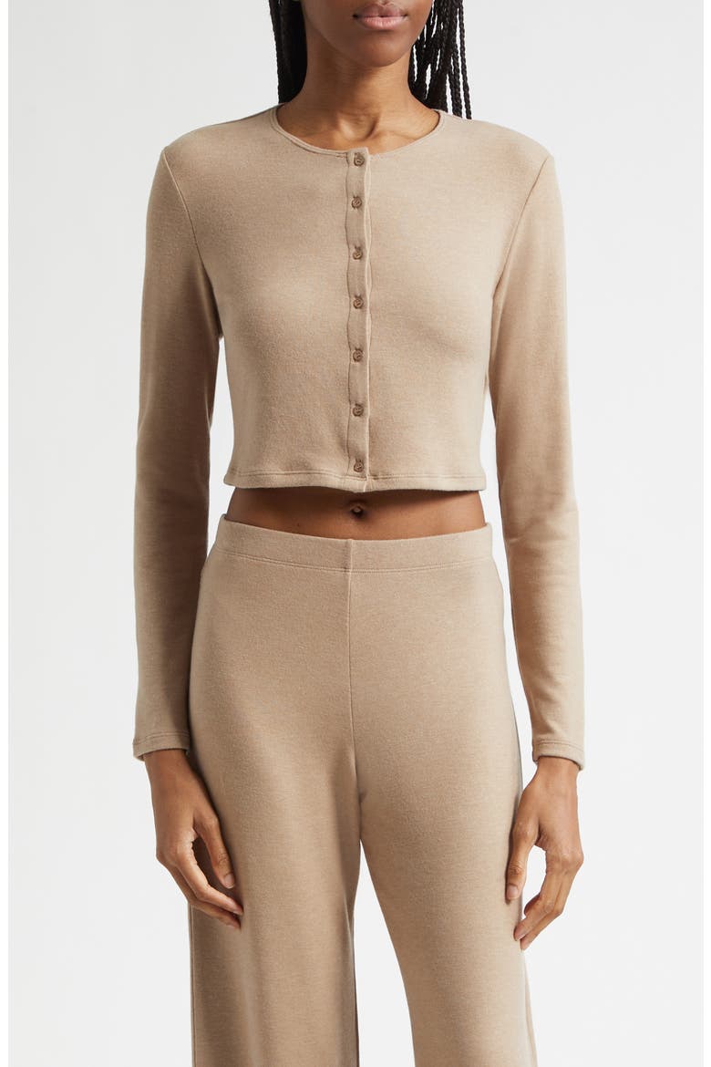 Lauren Crop Cardigan, Main, color, SABLE