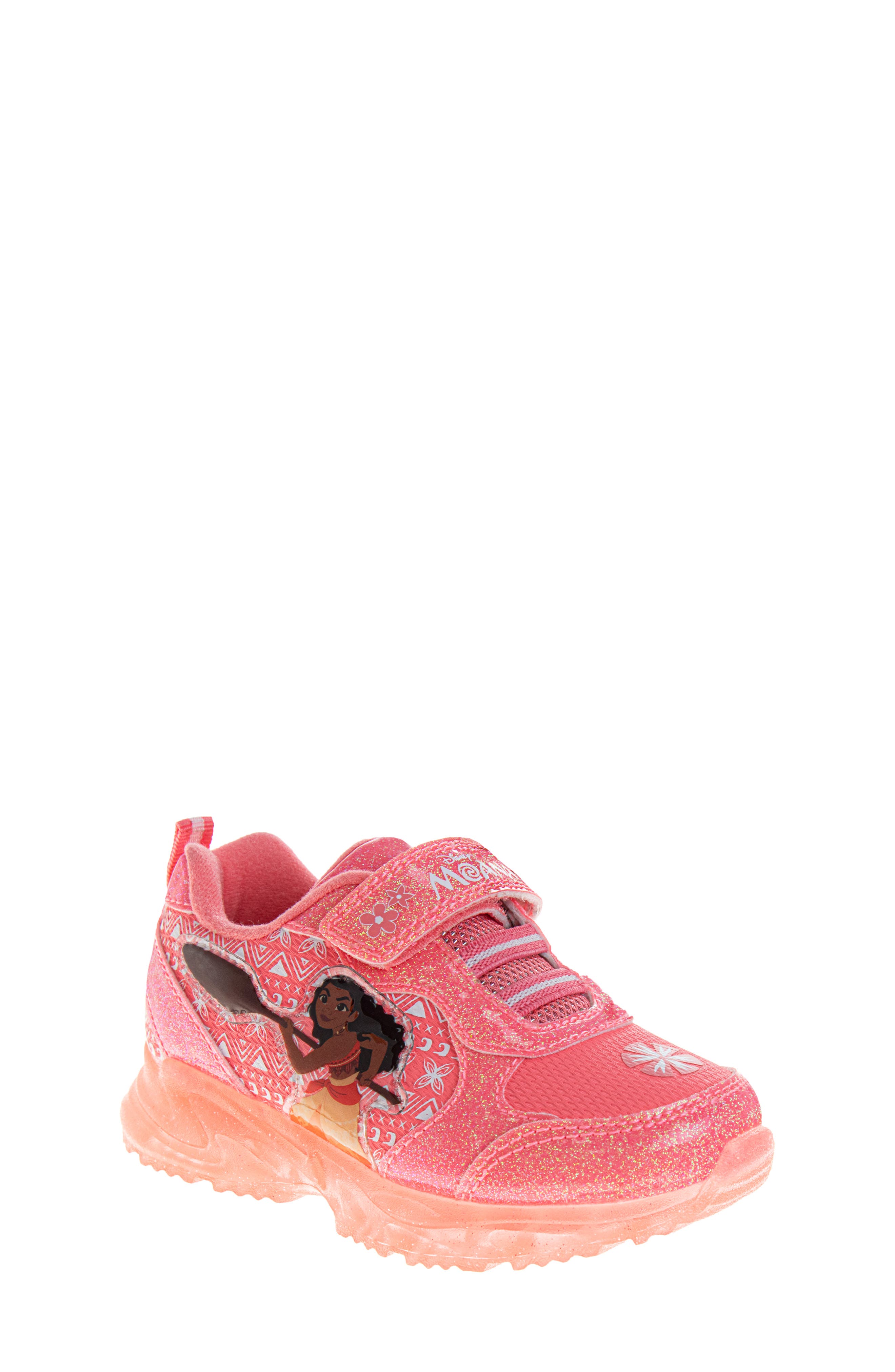 JOSMO Kids' Disney Moana Sneaker, Main, color, Coral