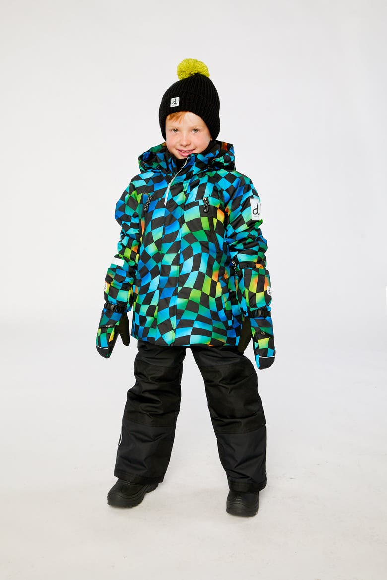 Play Insulated Cordura Reinforced Two Piece Snowsuit, Alternate, color, Green, Yellow & Blue Check