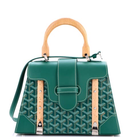 Saigon Top Handle Bag Coated Canvas with Leather PM