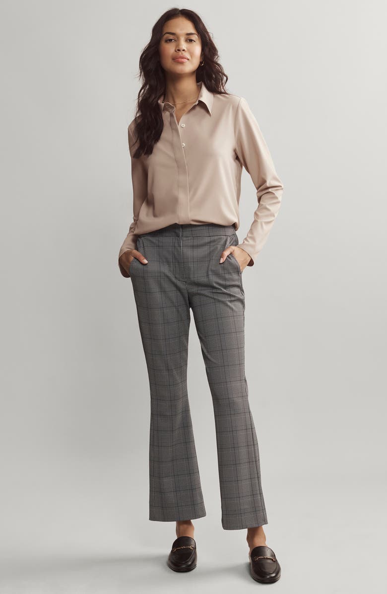 Rhone Mirage Water Repellent Performance Button-Up Shirt, Alternate, color, Taupe