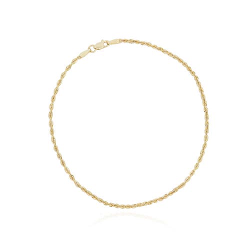 The Lovery Fine Jewelry Rope Chain Bracelet In Gold