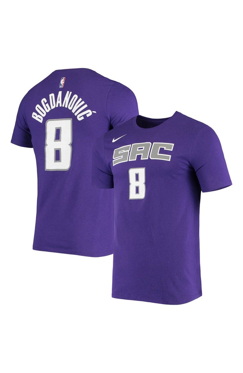 Nike Men's Nike Bogdan Bogdanovic Purple Sacramento Kings Name & Number Performance T-Shirt, Main, color,