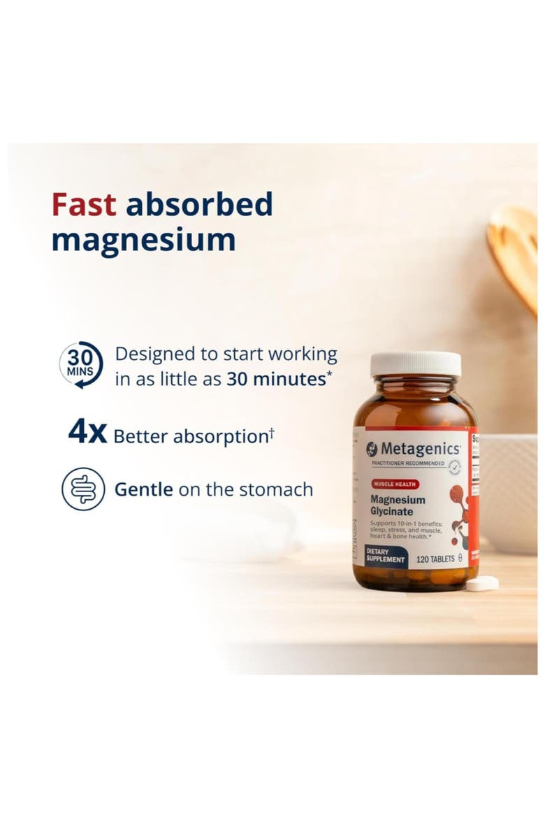 Magnesium Glycinate Highly Absorbable Supplement Tablets 120 Tablets, Alternate, color, None