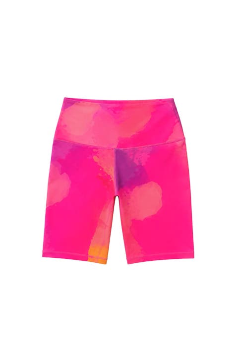 Watercolor Activewear Bike Shorts