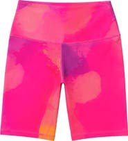 Limeapple Watercolor Activewear Bike Shorts