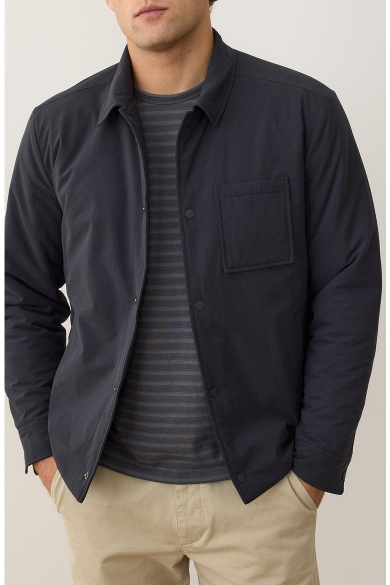 Traveler Insulated Shirt Jacket, Main, color, BLUE GRAPHITE