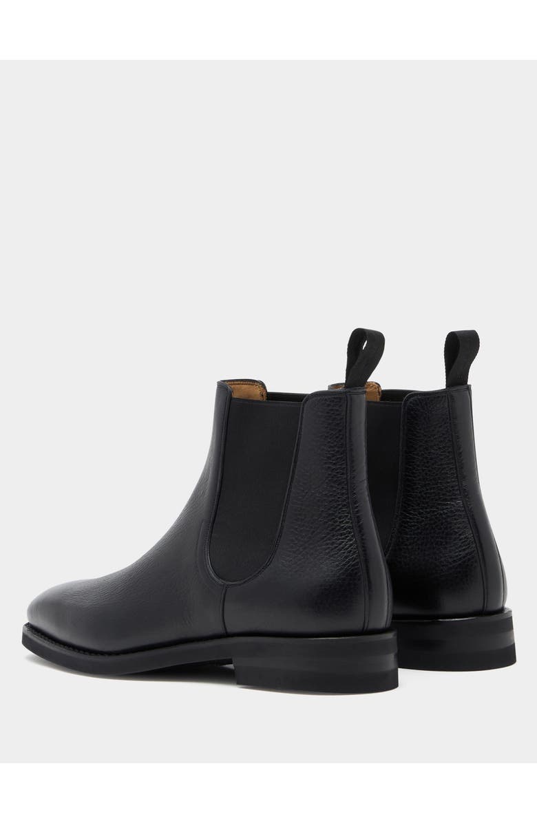 Bally Scribe Un Bootie in Grained Leather, Alternate, color, Black