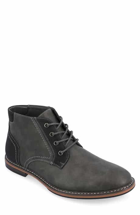 VANCE CO Franco Plain Toe Chukka Boot - Wide Width