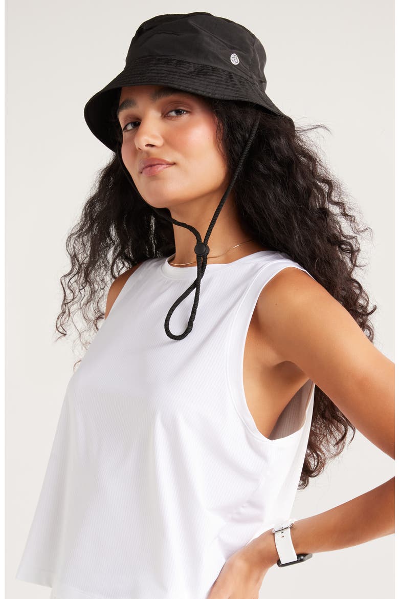 Twill Bucket Hat, Alternate, color, BLACK
