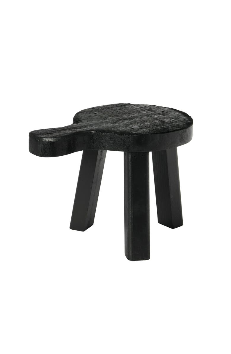 Storied Home Decorative Wood Pedestal, Main, color, Round Black