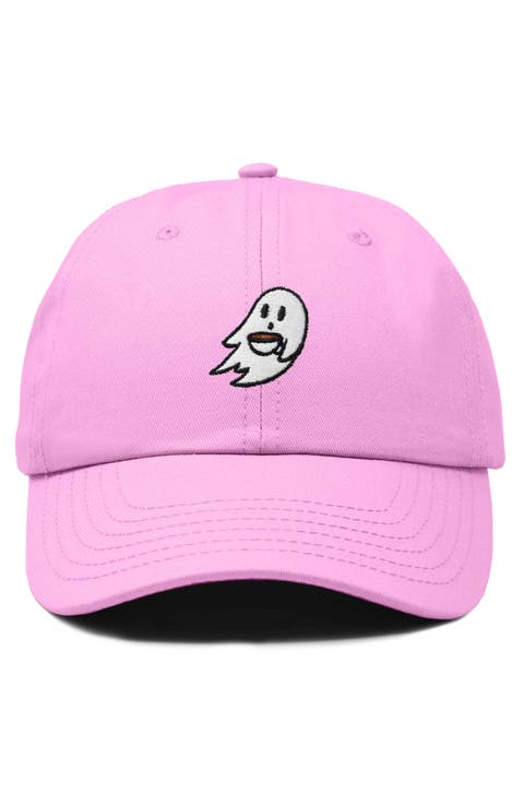 Coffee Ghost Embroidered Hat