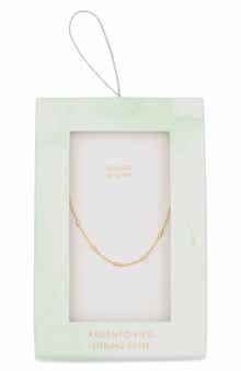 Argento Vivo Sterling Silver Bar Station Chain Necklace