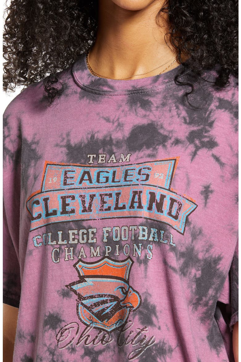 Eagles Tie Dye Dad Graphic Tee, Alternate, color, TIE DYE