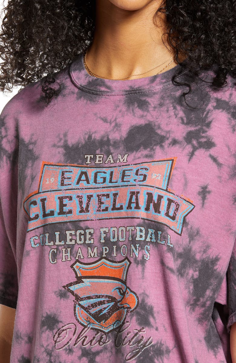 BDG Urban Outfitters Eagles Tie Dye Dad Graphic Tee, Alternate, color, 