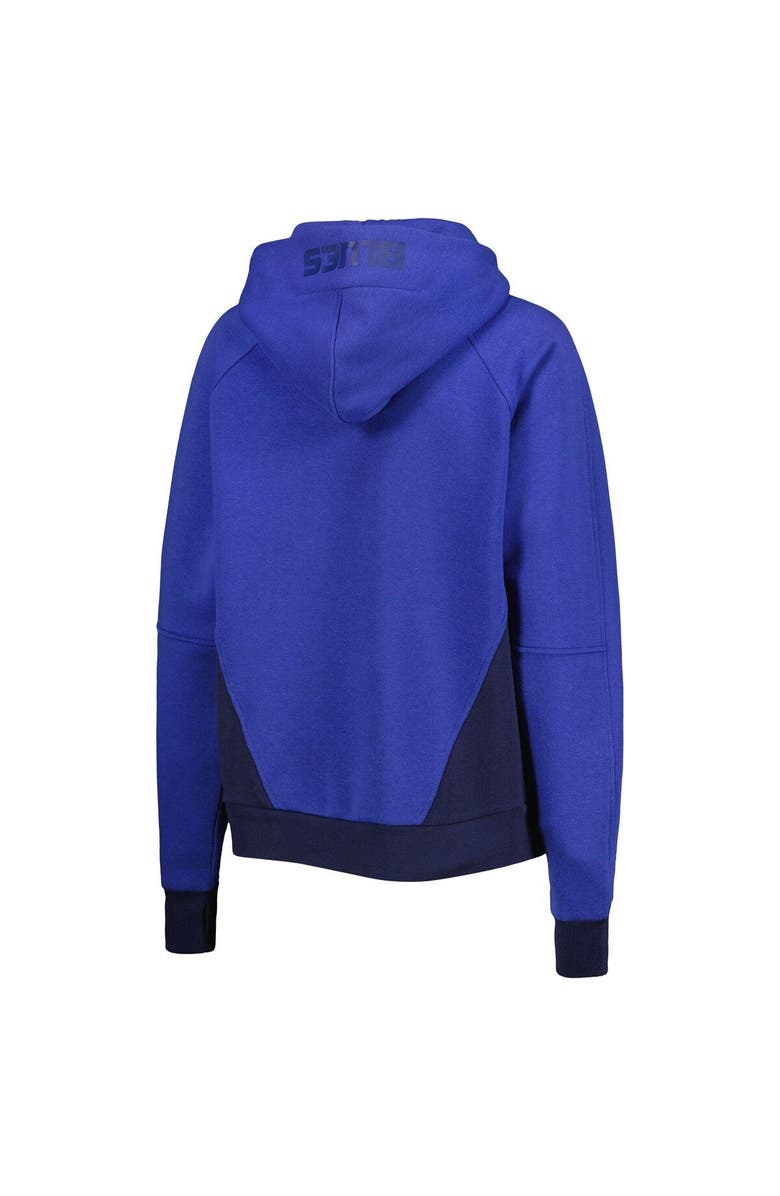 STARTER Women's Starter Blue St. Louis Blues Wishbone Half-Zip Hoodie, Alternate, color, Blue